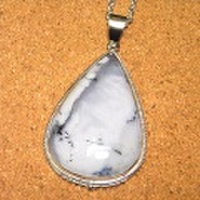 シルバー925 デンドリティックアゲート ハンドメイドペンダントトップ ST-313