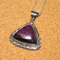 シルバー925 ルビーインゾイサイト ハンドメイドペンダントトップ ST-147