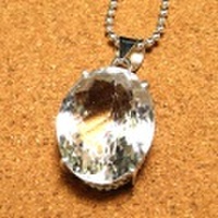 シルバー925 水晶 ハンドメイドペンダントトップ ST-178