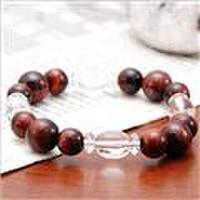 ジェムケリーレッドタイガーアイ水晶メンズパワーストーンブレスレット