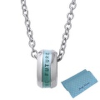 チタン ネックレス ファイテン fe-fe phiten フェフェ クリアブルー ペンダント ネックレス FP-07 （未来は今日から始まる） y170090