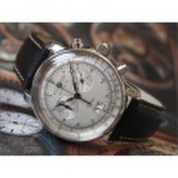 ツェッペリン ZEPPELIN 腕時計 7690-1 100周年記念 クォーツ 42mm レザーベルト