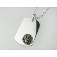 ドッグタグ・中・シルバーエンブレム