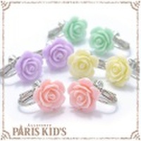 パステル カラー ローズ イヤリング パリスキッズ本店 原宿 pariskid’s 公式 通販 安い ymgir