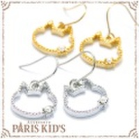 ポイント パール キャットライン ピアス ねこ josim