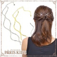 メタル ダブル ウェーブ ライン バック カチューシャ josim