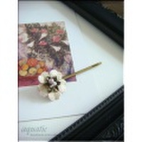 レースフラワーのヘアピン