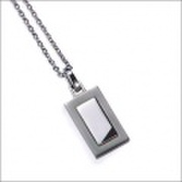 金属アレルギー対応のチタンジュエリー/チタンアクセサリー　男女兼用のユニセックスタイプペンダントネックレス　金属アレルギー用ペンダント　MARE/マーレ　プラチナイオンコーティング チタンペンダントネックレス ［送料無料］［ラッピング無料］［お取り寄せ商品］