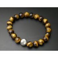 守護梵字・数珠ブレスレット・タイガーアイ