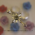 大人仕様でシニア世代にもお勧めのアクセサリー！シルバー925ブラックCZクロスtペンダントトップ