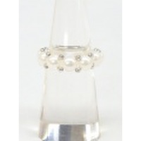 淡水パール デザイン ストレッチリング