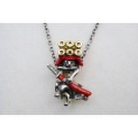 武将猫　サニャダ　ペンダント／真田幸村の兜に愛刀『政宗』を手にしたネコのペンダント