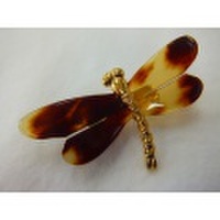 鼈甲ブローチ　トンボ