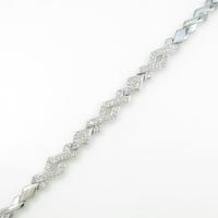 K14WG ダイヤモンドブレスレット