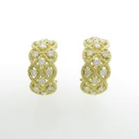 K18YG ダイヤモンドピアス