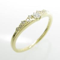 K18YG ダイヤモンドリング