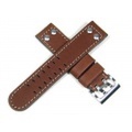 ハミルトン純正ベルト22mm/カーキエックスウインド用ブラウンカーフベルトH600776103