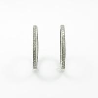 K18WG ダイヤモンドピアス