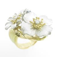 アズ タイム フラワー サファイヤリング