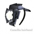 【送料無料】大人可愛いカメリアカチューシャ　パーティーカチューシャ　上品カチューシャ　カチューシャ　結婚式カチューシャ　パーティーカチューシャ　上品カチューシャ　カメリアカチューシャ　リボンカチューシャ　大人可愛いカチューシャ　ゴージャスカチューシャ
