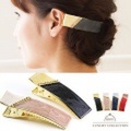 ヘアクリップ　ダッカールクリップ　ヘアアクセサリー　シンプル　ヘアアクセ　ブラック　ベージュ　レッド　ネイビー　大人可愛い　ヘアピン　ヘアクリップ　クリップ　ヘアアクセサリー