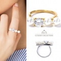 リング　パール　キュービックジルコニア　指輪　ニッケルフリー　大人可愛い　シンプル　レディース　ジュエリー　デイリー　結婚式　パーティー　プレゼント　ギフト