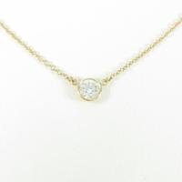 ティファニー バイザヤード ネックレス 0．22ct・F・VS1・3EXT