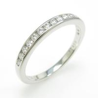 ティファニー ハーフサークル チャネルセッティング リング