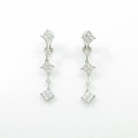 750WG ダイヤモンドイヤリング