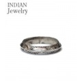 INDIAN JEWELRY ナバホ族アーティストの作品『NAVAJO STAMPED SILVER RING』【アメカジ・ネイティブ】IJ-112