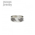 INDIAN JEWELRY ホピ族アーティストの作品『HOPI SILVER RING BEAR PAW』【アメカジ・ネイティブ】IJ-125