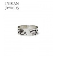 INDIAN JEWELRY ホピ族アーティストの作品『HOPI SILVER RING BEAR PAW』【アメカジ・ネイティブ】IJ-125