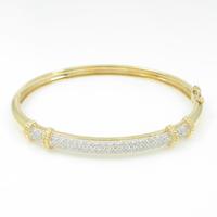 K18YG／K18WG ダイヤモンドバングル