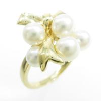 ミキモト リボン アコヤパールリング