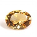 シトリン(黄水晶) ルース 1.13ct, オーバル 【 8月1日の誕生日石・11月の誕生石 】