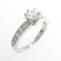 ティファニー ビーズセッティング リング 0．42ct・H・IF・EXT