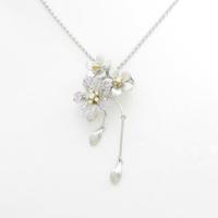 石川暢子 フラワー ピンクサファイヤネックレス