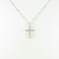 サマンサティアラ クロス ピンクサファイヤネックレス