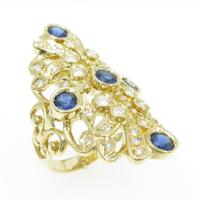 K18YG サファイヤリング