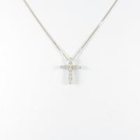 K18PG／K10PG クロス ダイヤモンドネックレス