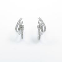 K18WG ダイヤモンドピアス