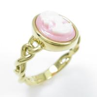 K18YG シェルカメオリング