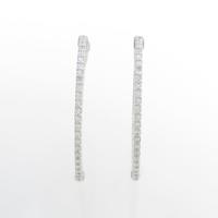 18KWG ダイヤモンドピアス