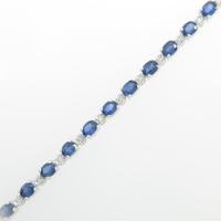 K18WG サファイヤブレスレット