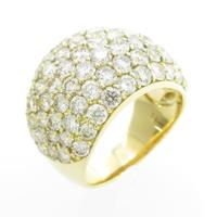 K18YG パヴェ ダイヤモンドリング