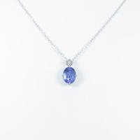 K18WG タンザナイトネックレス