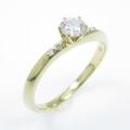 アガット ダイヤモンドリング 0．180ct・D・VS2・VERYGOOD
