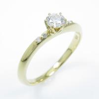 アガット ダイヤモンドリング 0．180ct・D・VS2・VERYGOOD