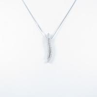 K18WG ダイヤモンドネックレス