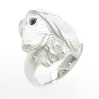 K14WG ドッグ オニキスリング